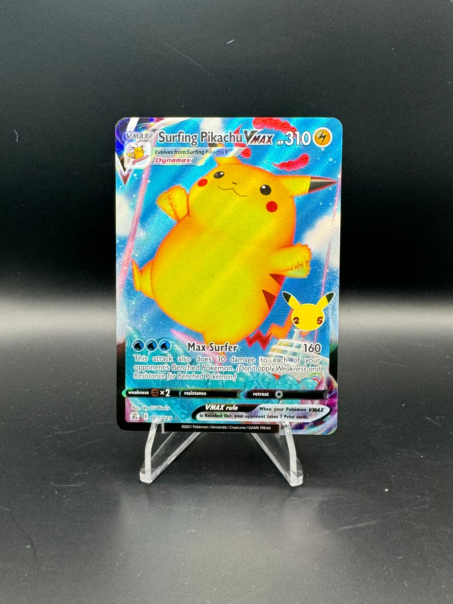 Surfing Pikachu VMAX 009/025