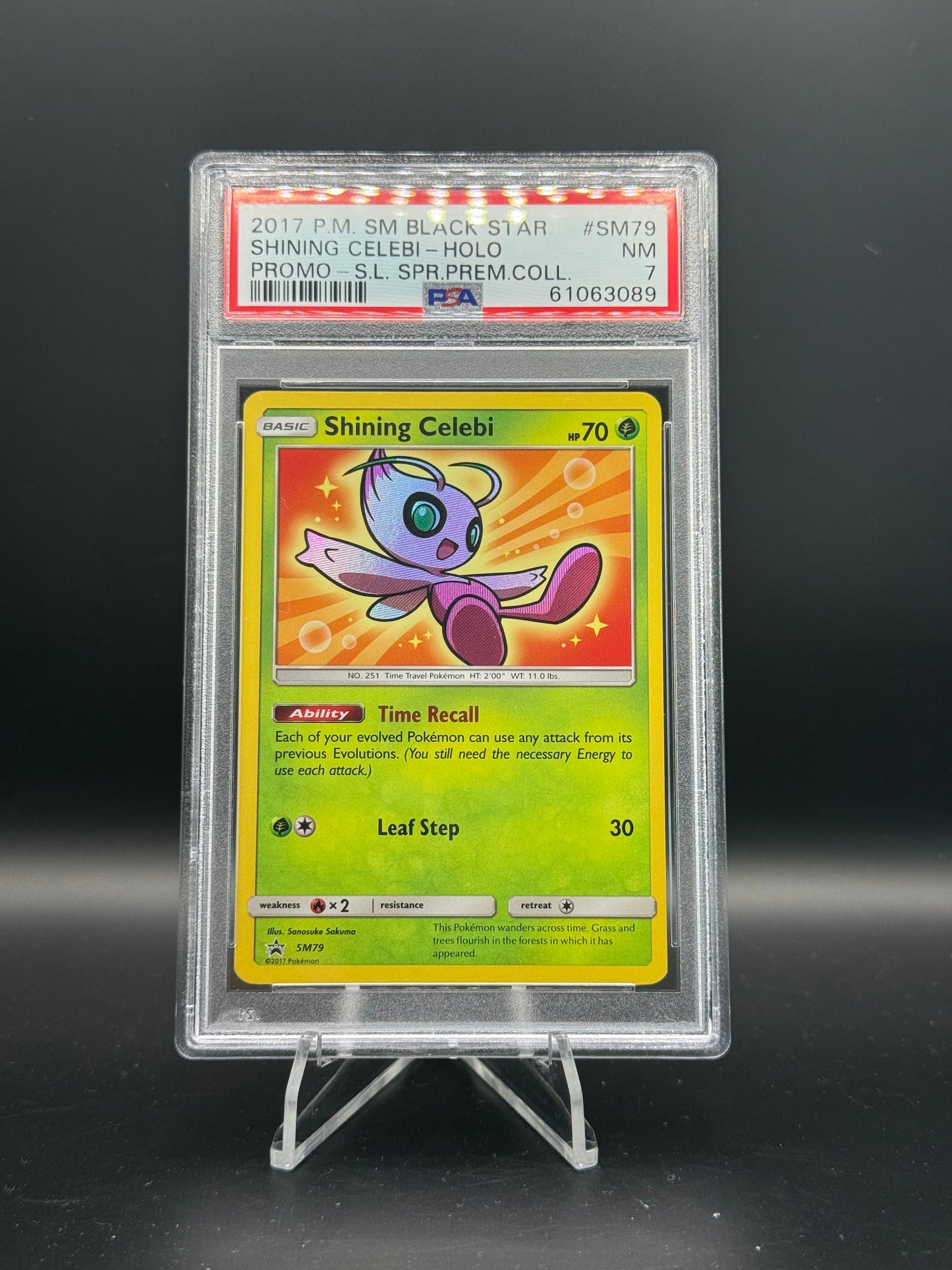 Shining Celebi SM79 PSA 7